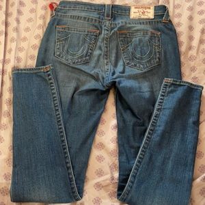 True Religion Medium Wash Skinny Jeans